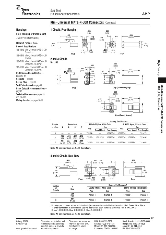 172343-1 | Mini Universal Mate-N-Lok Connector | TE