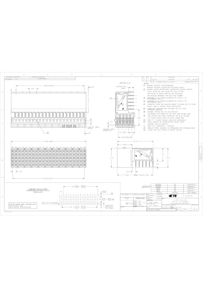 Z-PACK 2 mm HM Interconnection System | TE Connectivity